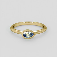 0.41 Ct. Bi Color / Parti Sapphire Ring, 10K Yellow Gold 1