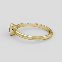 0.50 Ct. Bluish Green Sapphire Ring, 10K Yellow Gold 4