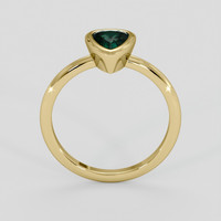 0.98 Ct. Bluish Green Sapphire Ring, 10K Yellow Gold 3