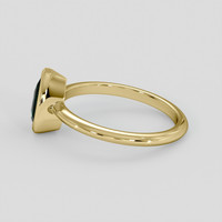 0.98 Ct. Bluish Green Sapphire Ring, 10K Yellow Gold 4