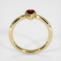 0.38 Ct. Ruby Ring, 14K Yellow Gold 3