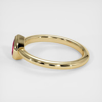 0.38 Ct. Ruby Ring, 14K Yellow Gold 4