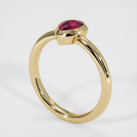 1.02 Ct. Ruby Ring, 14K Yellow Gold 2