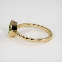 1.05 Ct. Green Sapphire Ring, 14K Yellow Gold 4