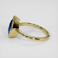 3.98 Ct. Blue Sapphire Ring, 14K Yellow Gold 4
