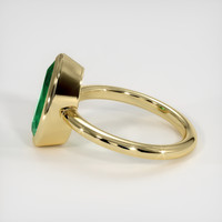 2.13 Ct. Emerald Ring, 18K Yellow Gold 4