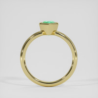 0.82 Ct. Emerald Ring, 18K Yellow Gold 3