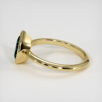 1.83 Ct. Greenish Blue Sapphire Ring, 18K Yellow Gold 4