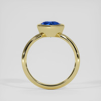 3.98 Ct. Blue Sapphire Ring, 18K Yellow Gold 3