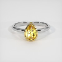 1.27 Ct. Gemstone Ring, 14K Yellow & White 1