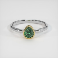 0.61 Ct. Gemstone Ring, 14K Yellow & White 1