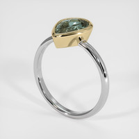 3.11 Ct. Sapphire Ring, 18K Yellow & White 2