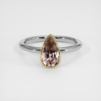 3.21 Ct. Sapphire Ring, 18K Yellow & White 1