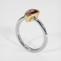 3.21 Ct. Sapphire Ring, 18K Yellow & White 2