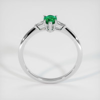 0.31 Ct. Emerald Ring, Platinum 950 3