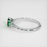 0.31 Ct. Emerald Ring, Platinum 950 4