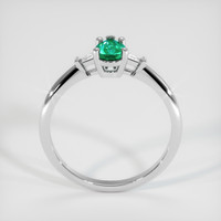 0.38 Ct. Emerald Ring, Platinum 950 3