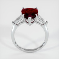 3.18 Ct. Ruby Ring, Platinum 950 3