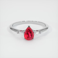 0.76 Ct. Ruby Ring, Platinum 950 1