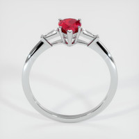 0.76 Ct. Ruby Ring, Platinum 950 3