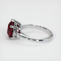 3.01 Ct. Ruby Ring, Platinum 950 4