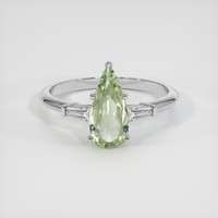 1.35 Ct. Sapphire Ring, Platinum 950 1