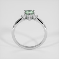 0.51 Ct. Bluish Green Sapphire Ring, Platinum 950 3
