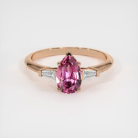 1.24 Ct. Gemstone Ring, 14K Rose Gold 1