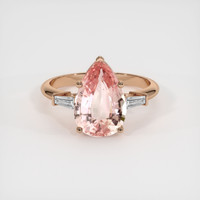 4.17 Ct. Sapphire Ring, 14K Rose Gold 1