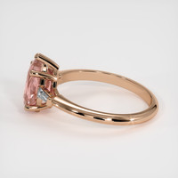 1.74 Ct. Padparadscha Sapphire Ring, 14K Rose Gold 4