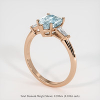 1.65 Ct. Gemstone Ring, 18K Rose Gold 2