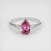 1.24 Ct. Pink Spinel Ring, 10K White Gold 1