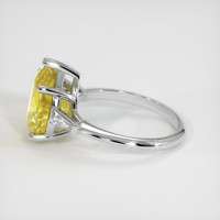 4.07 Ct. Yellow Sapphire Ring, 10K White Gold 4