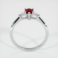 0.58 Ct. Ruby Ring, 14K White Gold 3