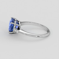 3.98 Ct. Blue Sapphire Ring, 14K White Gold 4