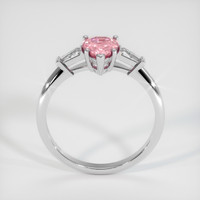 0.99 Ct. Padparadscha Sapphire Ring, 14K White Gold 3