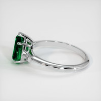 1.36 Ct. Emerald Ring, 18K White Gold 4