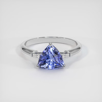 2.42 Ct. Sapphire Ring, 18K White Gold 1