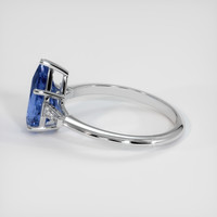 2.36 Ct. Blue Sapphire Ring, 18K White Gold 4