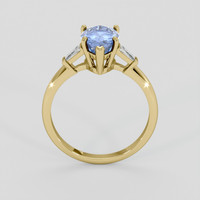 2.53 Ct. Blue Sapphire Ring, 10K Yellow Gold 3