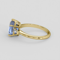 2.53 Ct. Blue Sapphire Ring, 10K Yellow Gold 4