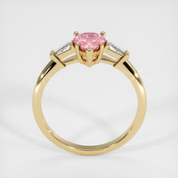 0.99 Ct. Padparadscha Sapphire Ring, 10K Yellow Gold 3