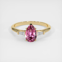 1.24 Ct. Gemstone Ring, 14K Yellow Gold 1