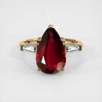 3.18 Ct. Ruby Ring, 14K Yellow Gold 1