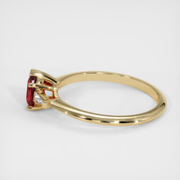 0.58 Ct. Ruby Ring, 14K Yellow Gold 4