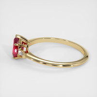 0.76 Ct. Ruby Ring, 14K Yellow Gold 4