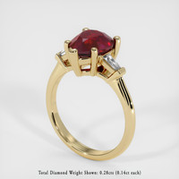 3.01 Ct. Ruby Ring, 14K Yellow Gold 2