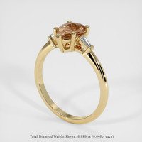 1.27 Ct. Sapphire Ring, 14K Yellow Gold 2