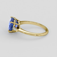 3.98 Ct. Blue Sapphire Ring, 14K Yellow Gold 4