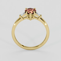 0.86 Ct. Reddish Pink Sapphire Ring, 14K Yellow Gold 3
